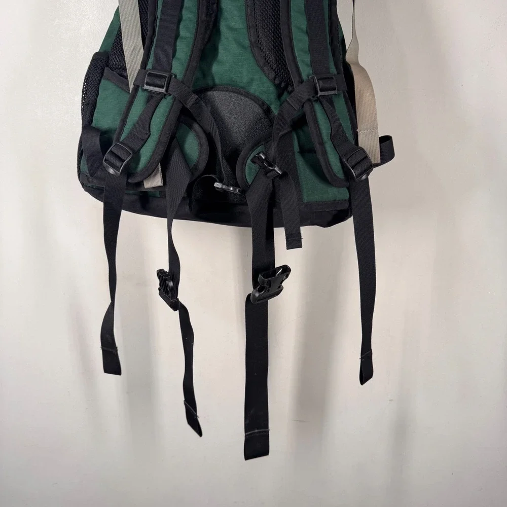 REI Whitney Daypack Backpack Forest Green Black Canvas Cordura DJL 011200